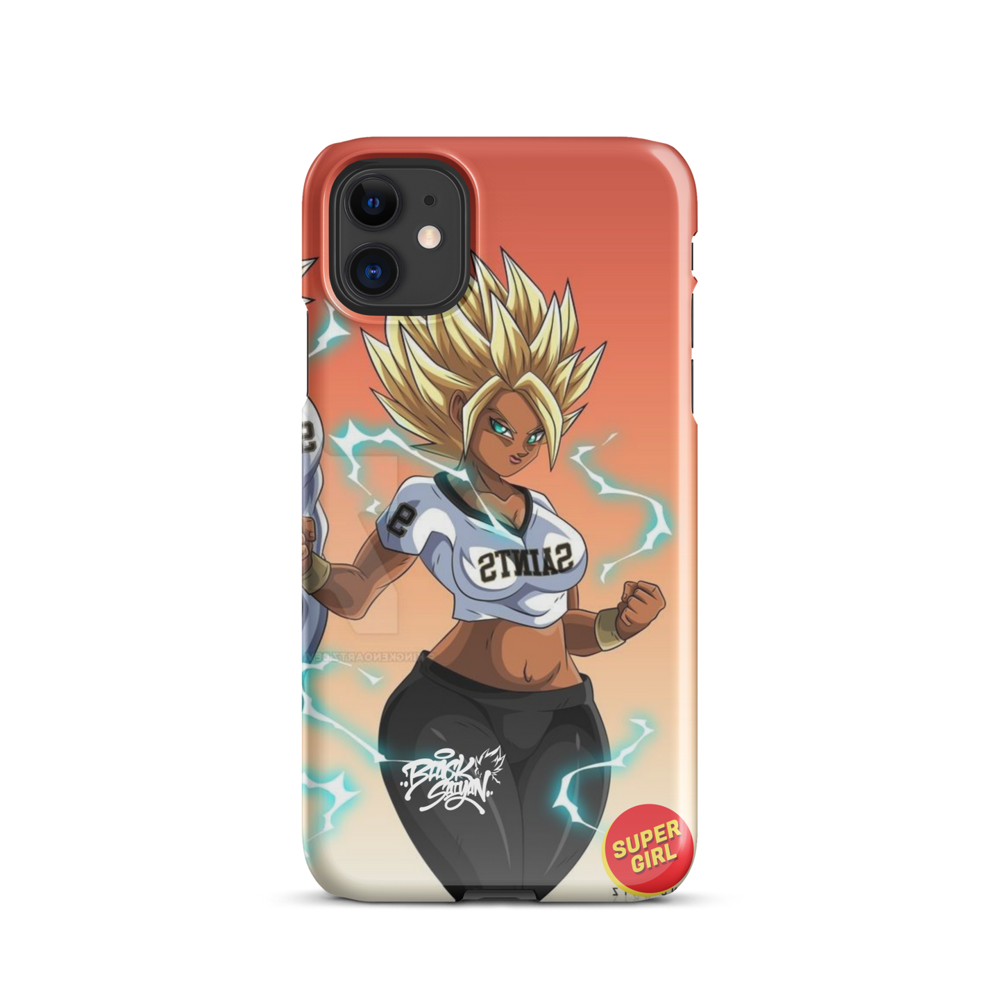 BLACK SAIYAN 2/2 COUPLE MATCHING PHONE CASES - Snap case for iPhone®