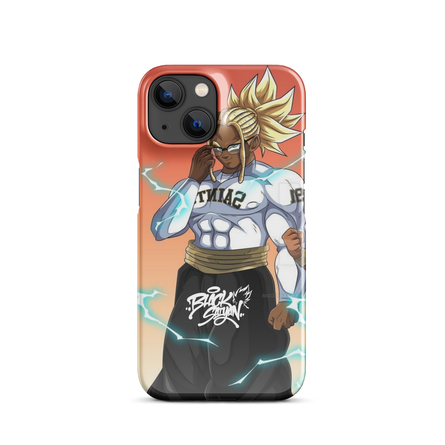 BLACK SAIYAN 1/2 COUPLE MATCHING PHONE CASES - Snap case for iPhone®